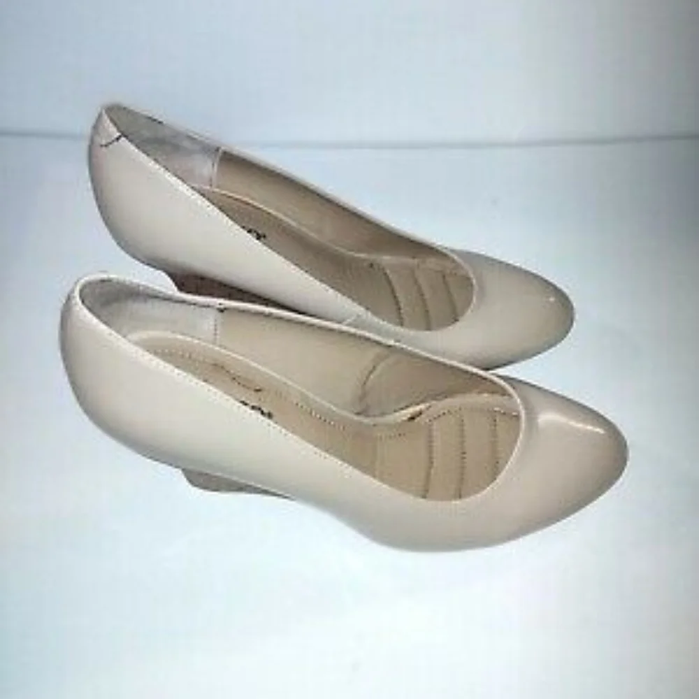 Rialto Celina Wedge Nude-color women shoes sz 11 new without box